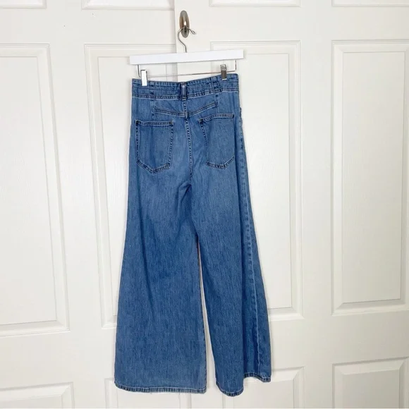 Anthropologie Pilcro Seamed High Rise Wide Leg Jeans Sz 26 - Picture 6 of 12